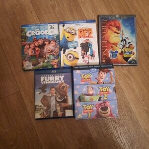 Disney Blu-ray Collection - Blue, Yellow, Red Covers